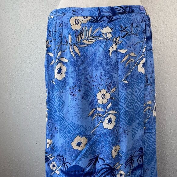 Jennifer Moore Hawaiian Wrap Skirt Size 8 EUC - Picture 2 of 7